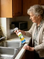 Schimmelentferner für Wände 120ml Haushaltsfleckenreiniger Spray Duschschimmelentferner für Badezimmer Küche Keller Wohnung Fenster