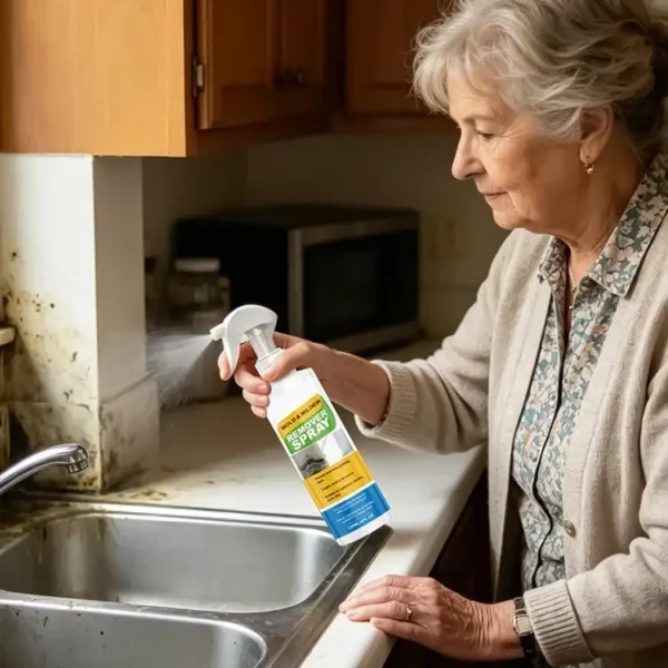Schimmelentferner für Wände 120ml Haushaltsfleckenreiniger Spray Duschschimmelentferner für Badezimmer Küche Keller Wohnung Fenster