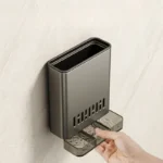 Neue Silikon-Toilettenbürste zur Wandmontage mit Abtropfschale für Gründliche Reinigung ohne Toten Winkel im Badezimmer 3