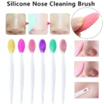 1PC/4PCS Schönheit Hautpflege Gesicht Waschen Silikon Pinsel Peeling Nase Sauber Mitesser Entfernung Pinsel Werkzeuge mit Ersatz Kopf 2
