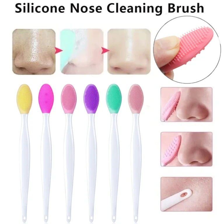 1PC/4PCS Schönheit Hautpflege Gesicht Waschen Silikon Pinsel Peeling Nase Sauber Mitesser Entfernung Pinsel Werkzeuge mit Ersatz Kopf 2