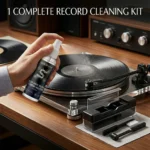 Vinyl-Schallplatten-Reinigungsset, antistatisches Reinigungsspray mit Schallplatten- und Nadelbürste, entfernt Staubflecken für eine bessere LP-Klangqualität 2