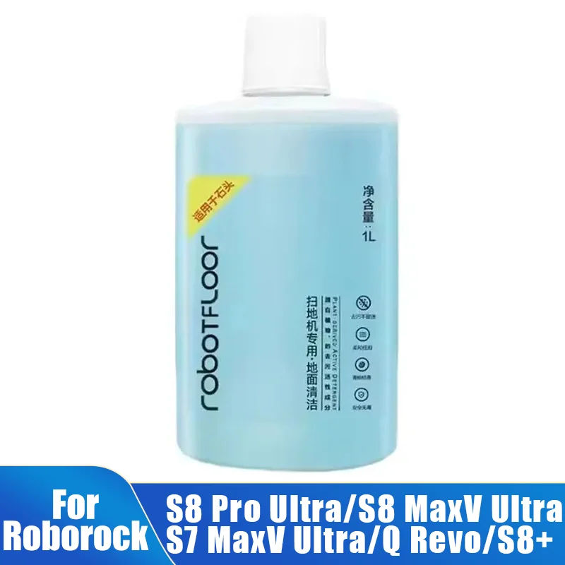 1L für Roborock S8 Pro Ultra/S8 MaxV Ultra/Q Revo/S7 Max Ultra/S7MaxV Plus Staubsauger Bodenreinigungslösung Reinigungsflüssigkeit