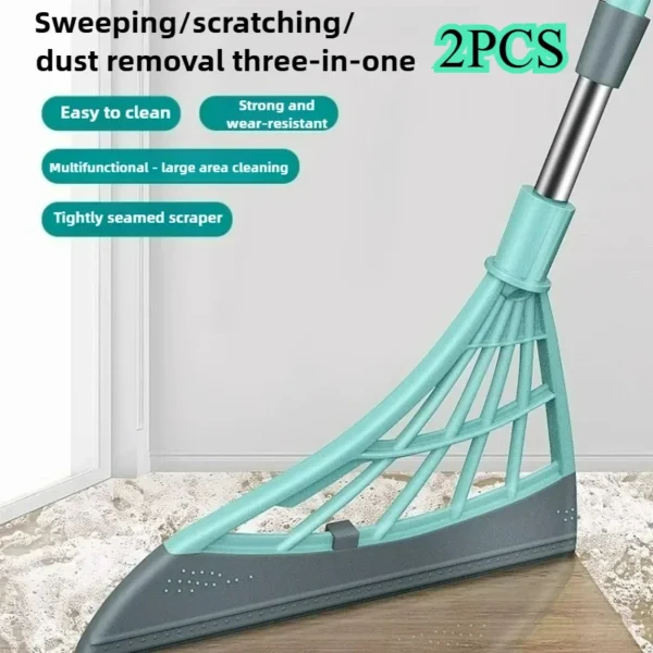 Silikon Magie Gummi Besen Mopp Hand Staub Besen Hause Boden Reinigung Rakel Wischer Wc Bad Mops Hexen Werkzeuge