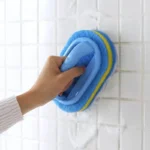 Reinigungsbürste mit Griff, Küchenschwamm, abwischbar, verdickend, für Badezimmer, Fliesen, Reinigungsschwamm, Haushaltsfleckenentfernung, saubere Werkzeuge 2
