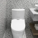 220 V intelligenter V-förmiger Bidet-Toilettensitz, LED-Anzeige-Lichtquelle, Toilettensitz für Badezimmer, Fernbedienung 6