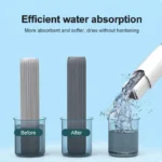 Mini Lazy Handwaschfreier, stark saugfähiger Mopp, selbstklemmender kleiner Mopp, nass und trocken, doppelter Verwendungszweck für Badezimmer, Küchen, Desktop-Glas 5