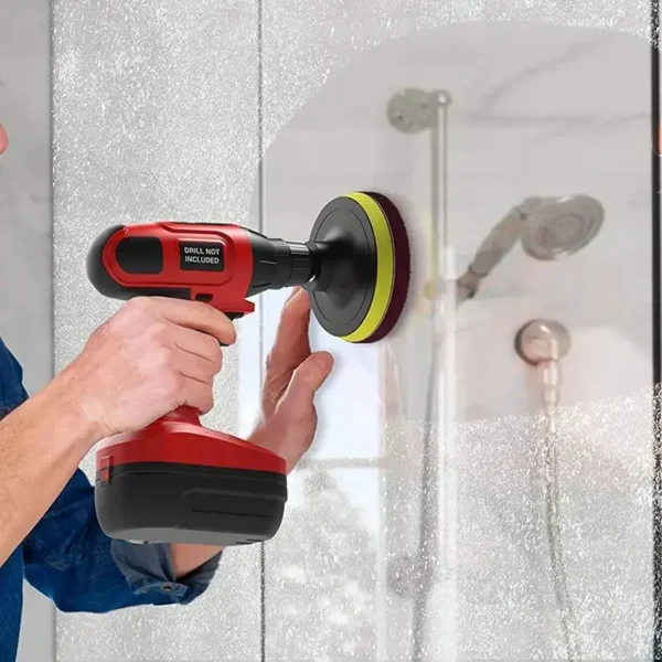 12-teiliges Bohrbürstenaufsatzset, Power Cleaning Scrub Brush und Scrub-Schwamm, für Fugenboden, Fliesen, Badezimmer, Küche