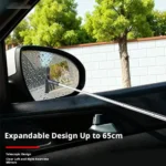 Universeller Auto-Rückspiegelreiniger Glasnebelentferner Schaber mit Teleskopgriff Tragbare Fensterreinigungsbürste Auto-Zubehör 4