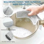 30-1pc Magie Reinigung Tuch Verdickt doppelseitige Metall Stahl Draht Lumpen Küche Dish Topf Waschen Tücher handtuch Sauber Werkzeuge 5