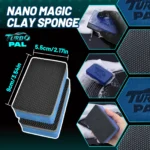 TURBOPAL 2 Stück 3-lagiger professioneller Tonschwamm, Nano-Tonmatrix zur kratzfesten Entfernung von Autoverunreinigungen, Verwendung in mehreren Oberflächen 3