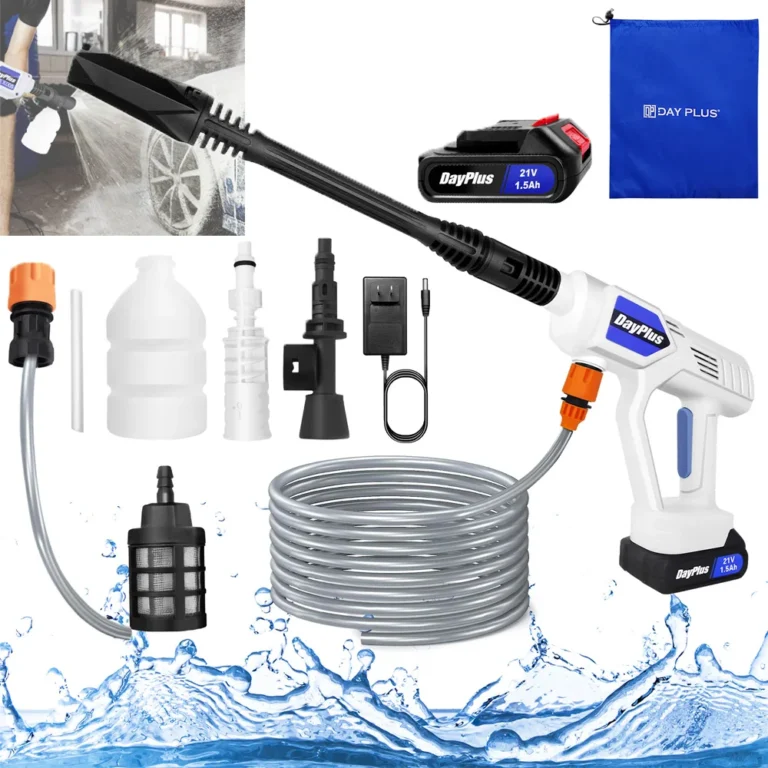 Akku-Hochdruck reiniger tragbarer Hochdruck reiniger Hochdruck reiniger Jet Car Washer Gun Waschen mit 1,5 Ah Batterie und Ladegerät
