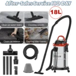 18L Nass-/Trockensauger 2400W, 20kPa Saugkraft, 3-in-1 Gebläse – Hochleistungs-Industriesauger mit HEPA-Filter, 5m Kabel
