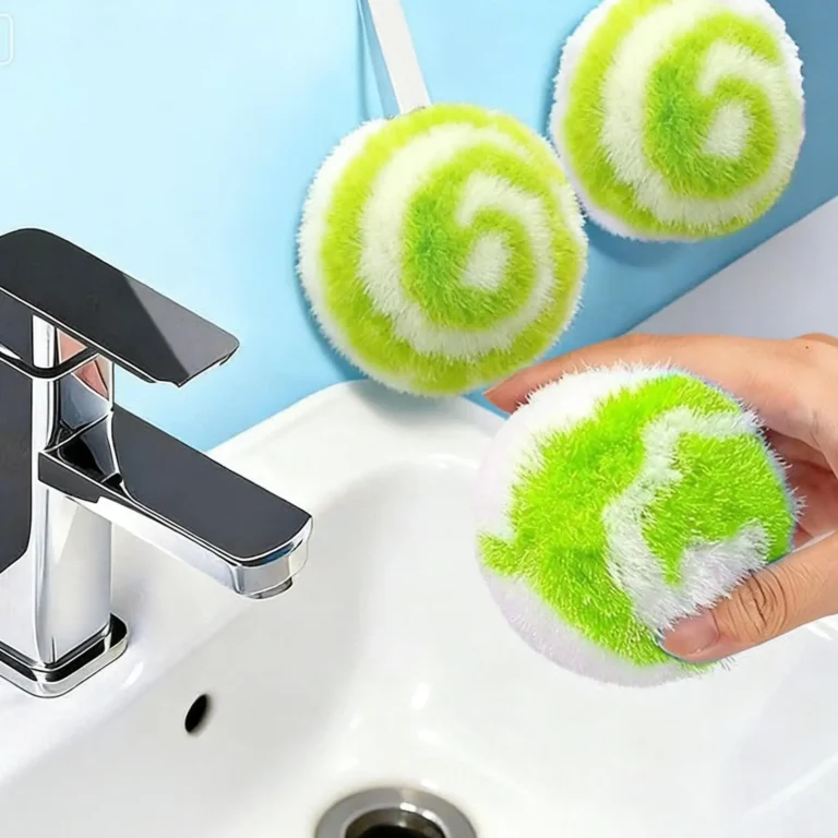 Haushaltsreinigungsbürste in Kugelform, Spülmittel-Schwamm für Bad, Küche, Wanne, Scheuerschwamm, Reinigungswerkzeuge und -zubehör für Zuhause
