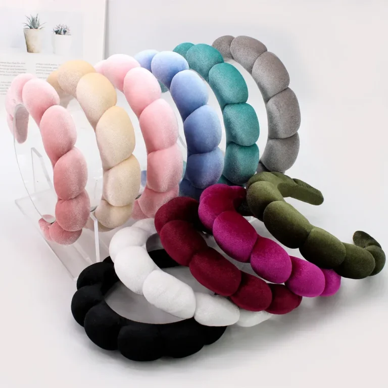 Schwamm-Spa-Stirnband, Samt, waschendes Gesicht, breites, gepolstertes Stirnband, Hautpflege, Make-up-Entfernung, Dusche für Frauen und Mädchen, Haar-Accessoires