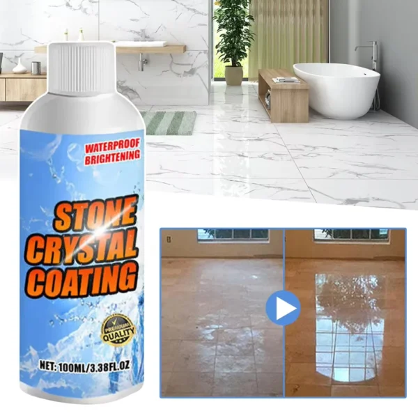 100 ml Intensivreiniger für Steinfliesen, Bodenreiniger, Flecken, Kratzerentferner, Polieren, Reinigungsmittel für Keramikfliesen, Marmor, Granit