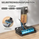 Hearten M01 Kabelloser Intelligenter Nass-Trocken-Staubsauger 18000Pa Superstarke Saugkraft Doppelter Wassertank Reinigungsgerät für den Haushalt 2