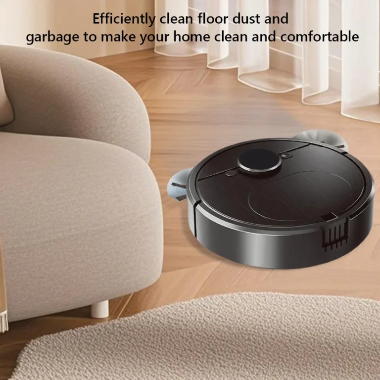 3-in-1-Roboter-Staubsauger, wiederaufladbar, starke Leistung, Kehrmaschine, automatische Reinigungsmaschine für Tierhaare, Teppiche, Böden 2