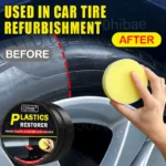 Auto Kunststoff Restaurator Auto Innen Panel Erneuerung Wachs Beschichtung Leder Kunststoff Gummi Polnischen Reparatur Auto Reconditioning Creme Pflege 6