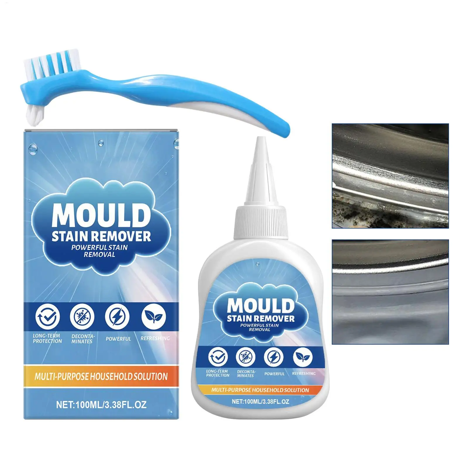 100 ml Gel-Schimmelentferner, robust, leistungsstark, Entkalker, Waschmaschine, Schimmelentferner, Gel für Badezimmer, Dusche, Küche, Toilette, Waschen 100 ml Gel-Schimmelentferner, robust, leistungsstark, Entkalker, Waschmaschine, Schimmelentferner, Gel für Badezimmer, Dusche, Küche, Toilette, Waschen