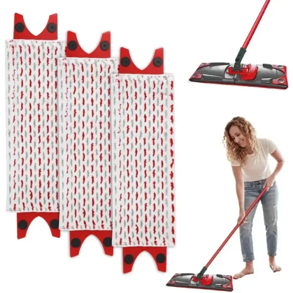 Hochwertige Mikrofaser-Bodenwischer-Pads, wiederverwendbar, flaches Spin-Mopp-Tuch, Ersatz für UltraMax, schnell trocknende Maschine, waschbar