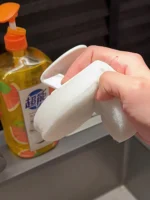 Flexibler Reinigungspinsel mit Biegsamem Schwamm für Küche & Bad, Schwer Erreichbare Bereiche, Spüle, Fliesen, Badewanne 5
