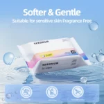 20/40/60 Packungen Feuchttücher, 20 Puffs, separat verpackt, Hand- und Mundreinigungstücher Heimschulbedarf 3