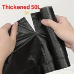 50L/100L Küche Haushalt Extra Dicker Kordelzug Typ Müllsack, Badezimmer Müllsack, Einweg Müllsack, Beutel Küche Lagerung 6