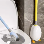 Toilettenbürste Cute Duck Toilettenbürsten-Set aus Silikon 360° °   Tiefenreiniger für Wand, Boden, Badewannen, Reinigungswerkzeuge, Badezimmerzubehör 3