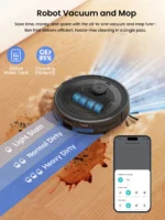Lefant M2 Pro LDS Roboter-Staubsauger- und Wisch-Kombination, 6000 Pa Saugleistung, intelligentes Mapping, 60 Tage praktischer Reinigungsstaubsauger 2