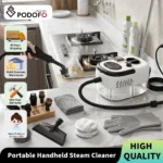 Podofo 2500W Tragbarer Handdampfreiniger Hochtemperatur-Dampfreinigungsgerät mit Bürstenköpfen für die Küche