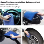 6er-Pack Auto-Mikrofasertücher 1200GSM Poliertücher Trockentücher 40x40cm Mikrofaser 7