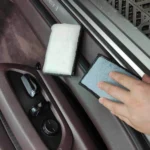 Auto Weiche Doppel Seite Mikrofaser Schrubben Schwamm Auto Leder Reinigung Mikrofaser Handtuch Wachs Schwamm Auto Detaillierung Werkzeuge 3