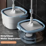 360 °   Spin Mop und Eimer Set, verdickte Faser Tuch Mop dehydrieren Hause Reinigung Werkzeug für Schlafzimmer Wohnzimmer Küche Badezimmer ﻿