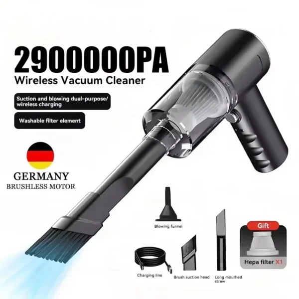 Auto Staubsauger 2900000 Pa 4 In1 Leistungsstarke Saubere Maschine Drahtlose Blasen Saug Tragbare Staubsauger haushalt 2026