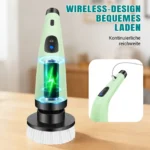 Teleskopierbare elektrische Rotationsreinigungsbürste mit 7 Bürstenaufsätzen 2 Geschwindigkeitsstufen geeignet für die Reinigung von Badezimmern, Küchen, Gartenböden, Teppichen und Autos 7