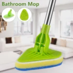 Ausziehbarer Bad moppsatz 3 in 1 multifunktion ales Fliesen reinigungs set 180 ° drehbarer Dreiecks reinigungs mopp für Boden reinigungs werkzeug
