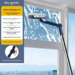 Ausziehbarer Fensterreiniger für Hochhäuser, Doppelseitiger Glasschaber, Abzieher, Waschbürste, Reinigungswerkzeug für Zuhause 5