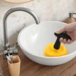 Verstärkter Saugnapf-Saugheber, robustes manuelles Design. Effizienter Verstopfungsentferner mit schneller Entwässerung, kompakt für Toilette und Waschbecken 4