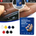 Professionelles Flüssigleder-Reparaturset, Autositz-Sofa-Leder-Restaurierungsset zum Ausbessern von Kratzern, Rissen und Löchern