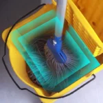 32-Liter-Wischeimer, Gewerblicher Mop-Eimer, Seitenpresse-Reinigungswringgerät, tragbarer Trolley auf Rädern 3