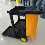 Großhandel Outdoor-Service Multifunktionaler Hotelzimmer-Service Housekeeping Faltbarer Reinigungswagen Rubbermaid Hausmeisterwagen 2