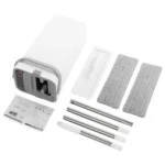 Flacher Mopp mit Eimer, einfache Mopppflege, agile Manöver für Schlafzimmer, Toilette, Hotel, Büro, Küche, Reinigung, Wand, Glasboden 6