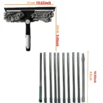100CM-420CM Ausziehbare Spleißstange Bodenschaber Haushalt Fensterreinigung Wischer Glasschaber Fensterwischer 3