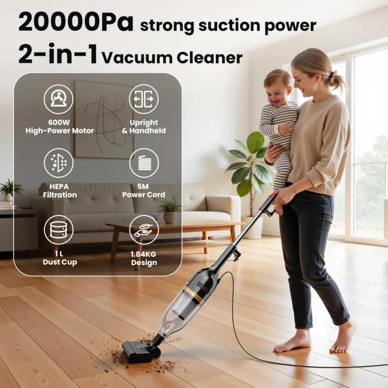 INSE R7/R6X/R3S Kabelgebundener Staubsauger Handstaubsauger 600W Leistungsstarker 3-in-1 Leichtgewicht-Staubsauger für Zuhause Hartböden Tierhaare 2