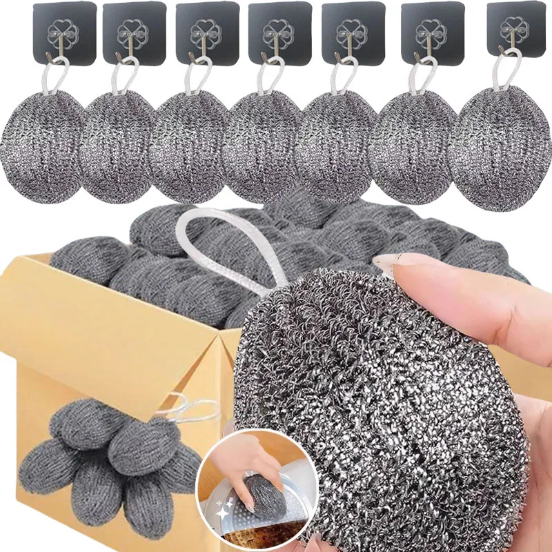 Edelstahl-Schwämme, Schrubber, Reinigungskugel, Dichte, Metallwäscher, Scheuerschwämme, Kugel für Topf, Pfanne, Geschirrspülen, Reinigungsreiniger Edelstahl-Schwämme, Schrubber, Reinigungskugel, Dichte, Metallwäscher, Scheuerschwämme, Kugel für Topf, Pfanne, Geschirrspülen, Reinigungsreiniger