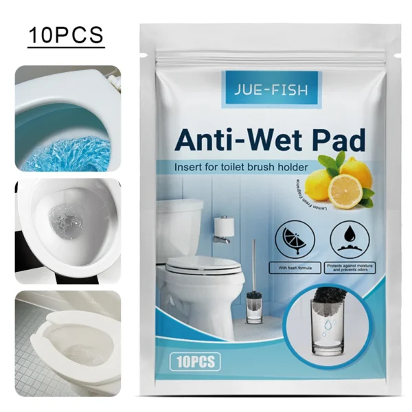 Toilettenbürsten-Pads für 7 Tage Hygiene im Badezimmer, Einweg-Wasserabsorbierende Schwämme, Hygienische Toilettenbürsten-Pads für das Badezimmer