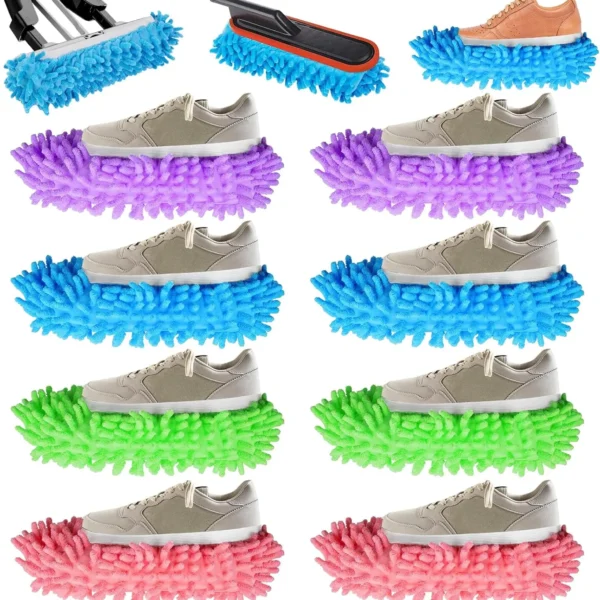 Chenille Staub Mopp Hausschuhe Hause Boden Reinigung Wischen Schuhe Wasser Aufnahme Fuß Socken Mopp Kappen Multifunktions Reinigung Schuhe neue