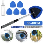 Reinigungsbürste mit ausziehbarem Griff, 5 austauschbare Mikrofaser-Reinigungspads, abnehmbar und rutschfest, für die Reinigung von Autos, Fenstern, Spiegeln und Böden 2