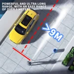 Weißer Kabelloser Hochdruckreiniger Elektrischer Hochleistungsreiniger für Terrasse und Auto mit 1/2x1,5Ah Akkus 7
